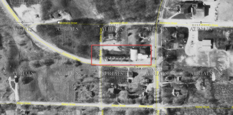 Rices Service and Cabins - 1954 Aerial (newer photo)